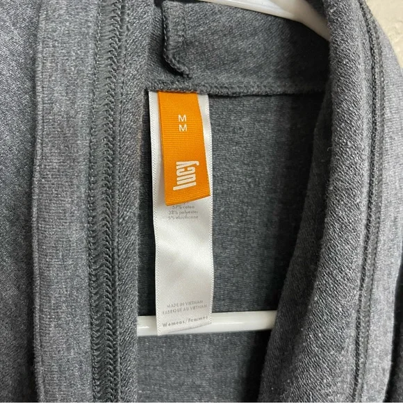 LUCY The Studio Flow wrap drape front front jacket M - Picture 3 of 9